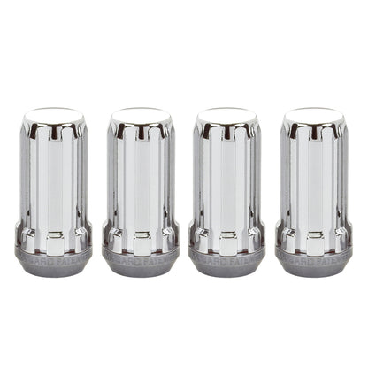 McGard SplineDrive Lug Nut (Cone Seat) M14X1.5 / 1.935in. Length (4-Pack) - Chrome (Req. Tool)