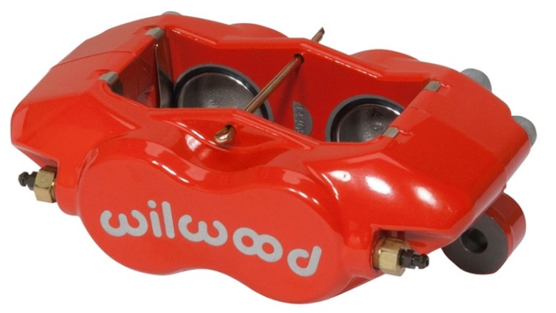 Wilwood Caliper-Forged Dynalite w/Dust Seal-Red 1.38in Pistons .81in Disc