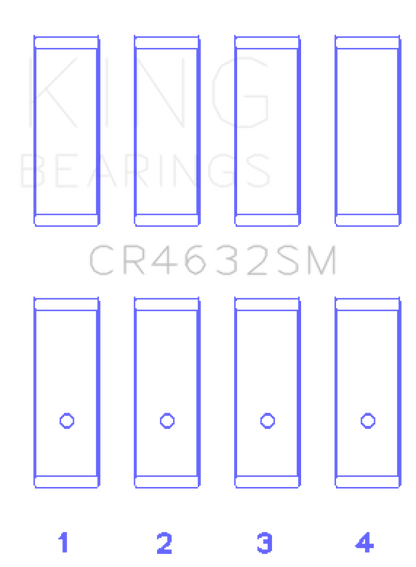 King Engine Bearings Nissan HR15/16DE (Size STD) Rod Bearing Set