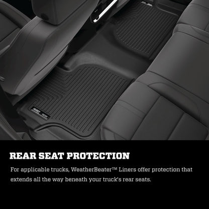 Husky Liners 17-22 Nissan Rogue Sport Weatherbeater Black Front & 2nd Seat Floor Liners