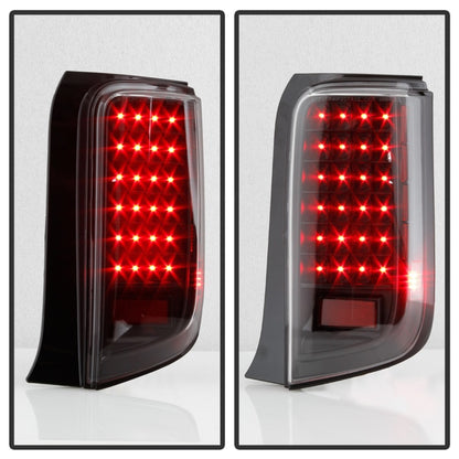 xTune Scion Xb 08-10 LED Tail Lights Black ALT-ON-TSXB08-LED-BK