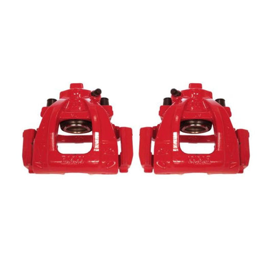 Power Stop 02-06 Mini Cooper Front Red Calipers w/Brackets - Pair