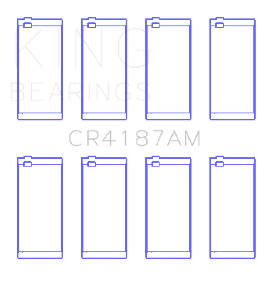 King Engine Bearings Toyota 2LT/3L AM-Series 4 Pairs Connecting Rod Bearing Set