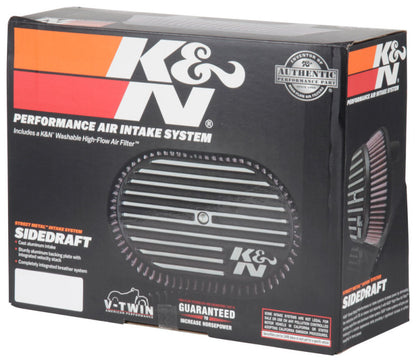 K&N Street Metal Intake System for 12-16 Harley-Davidson Road King 103cl Side Draft Touring