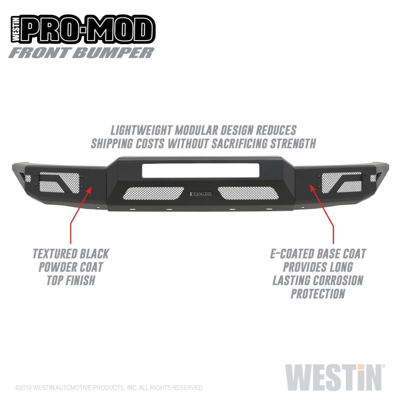 Westin 15-20 Chevrolet Colorado Pro-Mod Front Bumper - Textured Black
