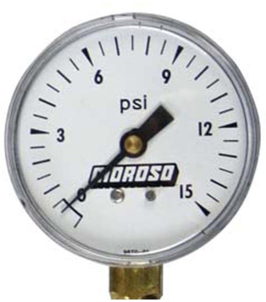 Moroso Tire Pressure Gauge Head 0-15psi (Replacement for Part No 89550)