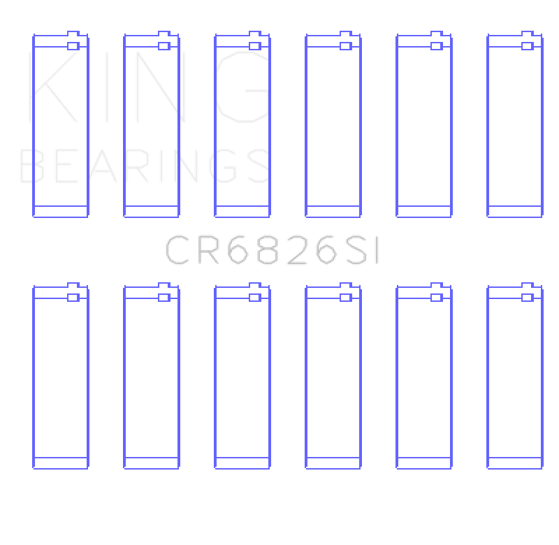 King Engine Bearings Holden 175/190 3.6L Connecting Rod Bearing Set