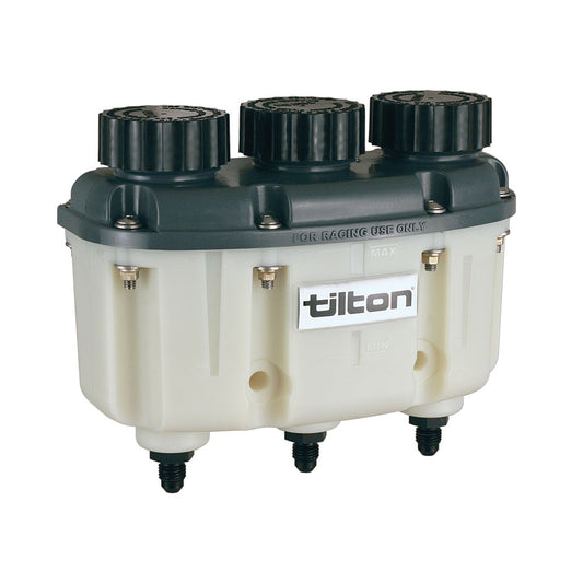 Tilton Racing - Three Chamber Plastic Reservoir -4AN Fittings