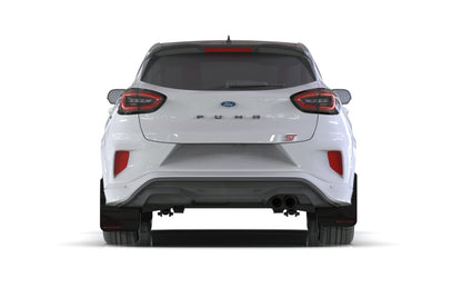 Rally Armor 20-25 Ford Puma ST Black Mud Flap w/White Logo