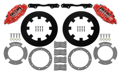 Wilwood 17-21 Can-Am X3RS Red 6-Piston Rear Kit 11.25in - Undrilled Rotors