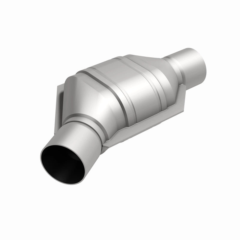 MagnaFlow Universal Catalytic Converter 2in Inlet/Outlet Angled Offset/Center Oval (California)
