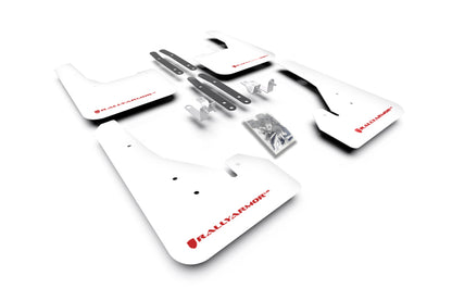 Rally Armor 18-26 Toyota Corolla Hatchback White UR Mud Flap Red Logo