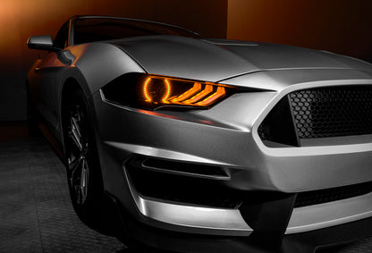 Oracle 18-21 Ford Mustang Dynamic DRL w/ Halo Kit & Sequential Turn Signal - ColorSHIFT