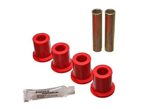 Energy Suspension 80-96 Ford Bronco / F150 / F250 / F350 Red Rear 4WD Frame Shackle Bushings Set