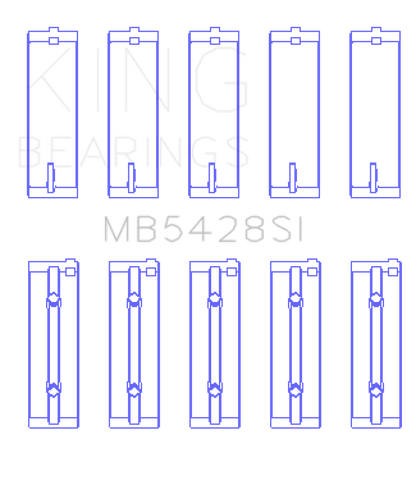 King Engine Bearings Honda R16A/ R18A 2006- Current (Size 0.25) Main Bearing Set