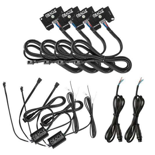 Oracle Jeep Wrangler JL/Gladiator JT RGB+W Headlight DRL Kit - ColorSHIFT w/o Controller