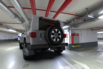 Rally Armor 18-25 Jeep JL Wrangler Black UR Mud Flap w/Blue Logo