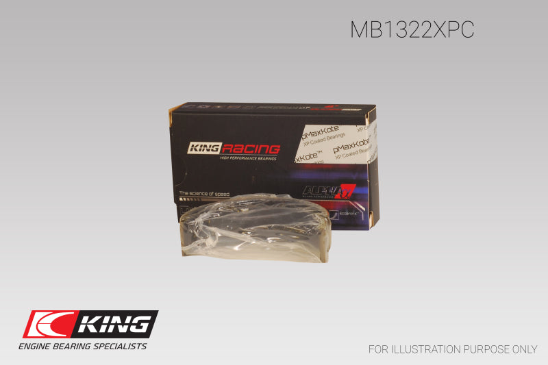 King VW V8/V10 R8/RS6/Huracan (Size 0.25) pMaxKote Coated Main Bearing Set - Size +0.25mm