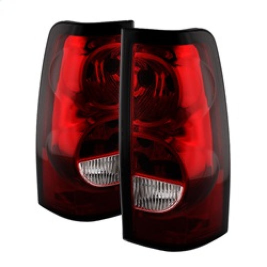 Xtune Chevy Silverado 1500-2500-3500 03-06 OEM Style Tail Lights Red Clear ALT-JH-CS03-OE-RC
