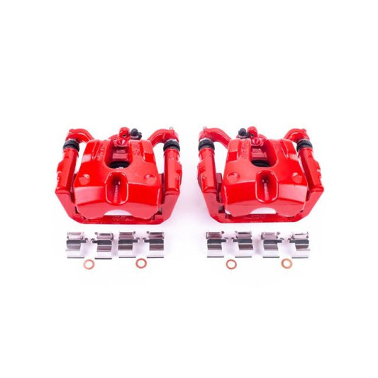 Power Stop 15-17 Chrysler 200 Rear Red Calipers w/Brackets - Pair