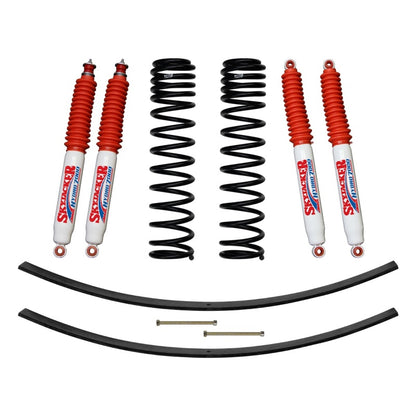 Skyjacker 3in Front Dual Rate Long Travel Coil Suspension Kit w/ Rear Add A Leaf & Hydro 7000 Shocks