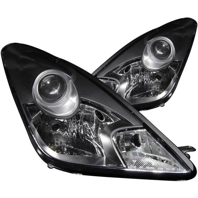 ANZO 2000-2005 Toyota Celica Projector Headlights Black