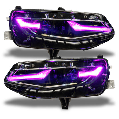 Oracle 19-21 Chevy Camaro LS/LT RGB+A Headlight DRL  Kit - ColorSHIFT w/ 2.0 Controller