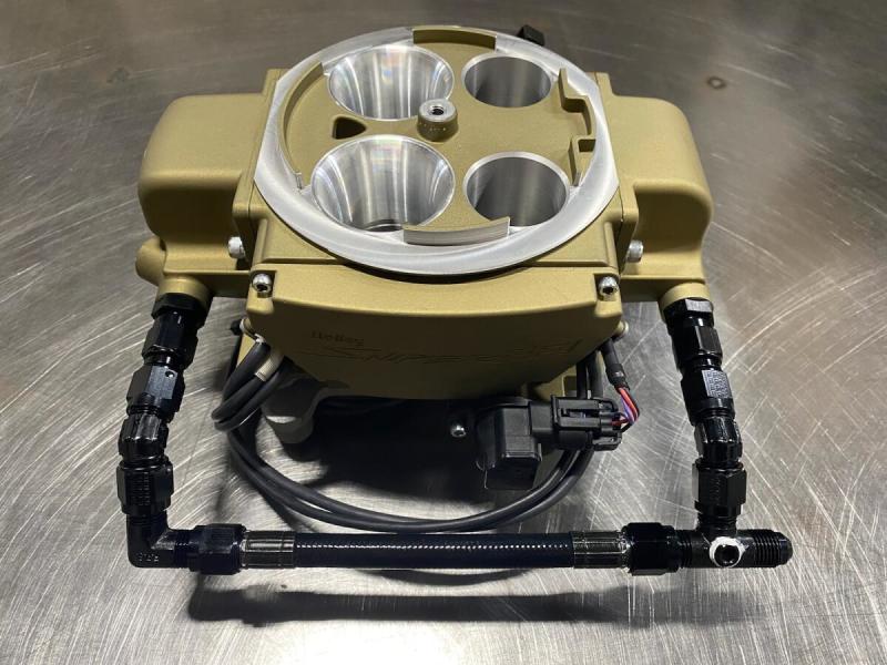 Fragola 6AN Holly Sniper Q-Jet EFI Feed Line - Black Hose