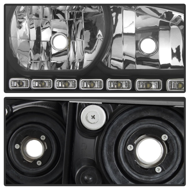 xTune Dodge Charger 06-10 1Pc LED Crystal Headlights Black HD-ON-DCH05-1PC-LED-BK