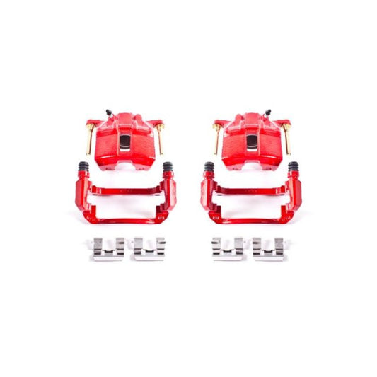 Power Stop 03-07 Honda Accord Front Red Calipers w/Brackets - Pair