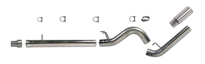 Diamond Eye KIT 5in DPF-BACK Single SS 08-09 6 4L F250-F350 PCKGD BX46X14X14OD EL-PL