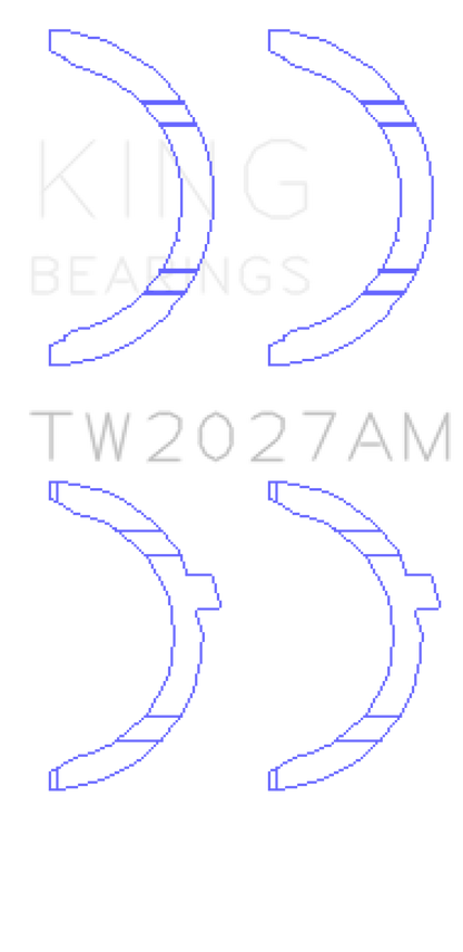 King Engine Bearings AUDI AAH, BUG, CCWA,CTBA Thrust Washer Set