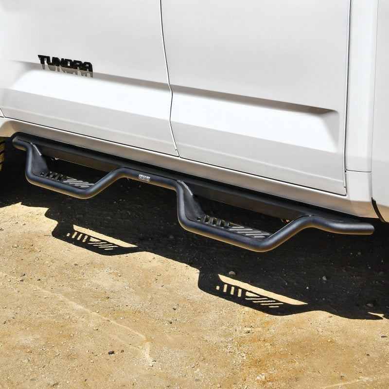 Westin 2022+ Toyota Tundra Double Cab Outlaw Nerf Step Bars - Textured Black