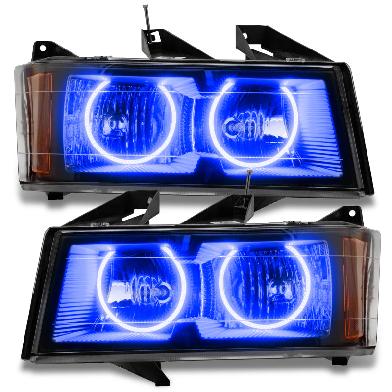 Oracle Lighting 04-12 Chevrolet Colorado Pre-Assembled LED Halo Headlights -Blue SEE WARRANTY