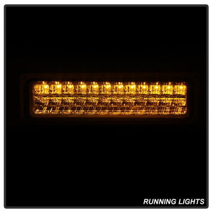 xTune 92-94 Blazer Full Size Corner/LED Bumper Headlights Chrome HD-JH-CCK88-LED-AM-C-SET