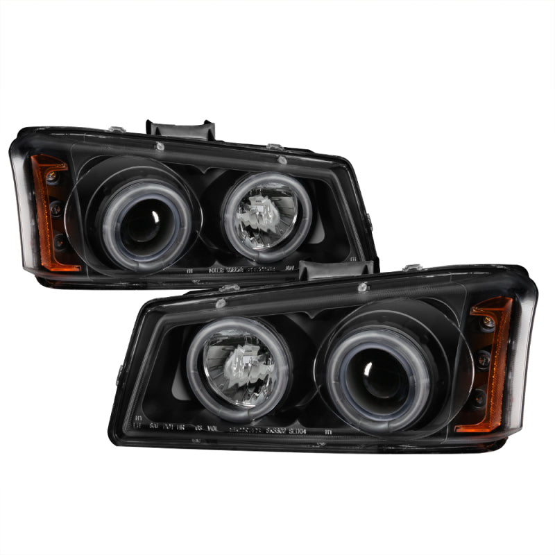 Spyder Chevy Silverado 1500 03-06 Projector Headlights CCFL Halo LED Blk High H1 PRO-YD-CS03-CCFL-BK