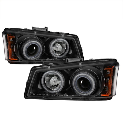 Spyder Chevy Silverado 1500 03-06 Projector Headlights CCFL Halo LED Blk High H1 PRO-YD-CS03-CCFL-BK