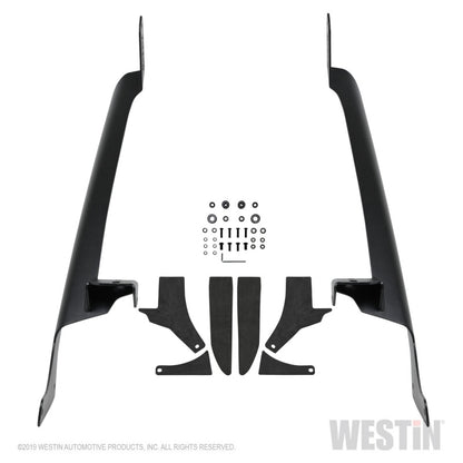 Westin 18-19 Jeep Wrangler Pillar LED Light Mount - Textured Black