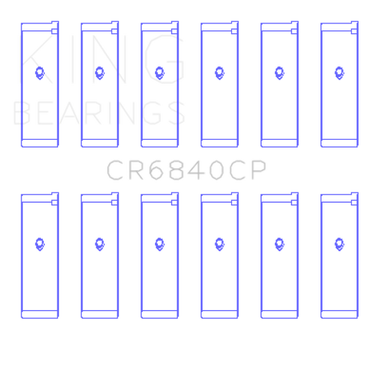 King Engine Bearings 05-12 Nissan VQ40DE V6 4L (Size 0.25) Rod Bearing Set