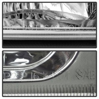 xTune Chevy Silverado 2500HD 03-06 Crystal Headlights w/ Bumper Lights Chrome HD-JH-CSIL03-AM-C-SET