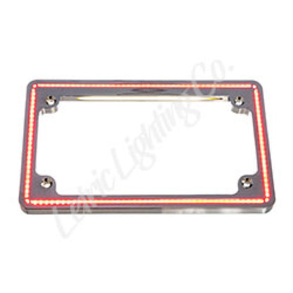 Letric Lighting Perfect Plate Light License Plate Frame Chrome
