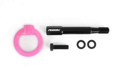 PERRIN 14-19 Subaru Forester Tow Hook Kit (Rear) - Hyper Pink