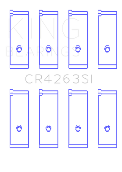 King Engine Bearings Toyota 1ZZ-FE (Size .50) Rod Bearing Set