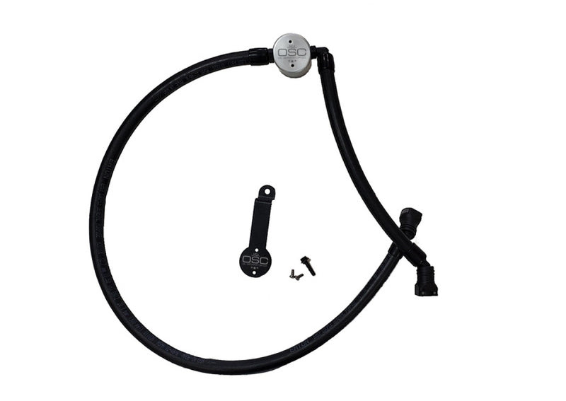 J&amp;L 18-25 Jeep Wrangler JL 3.6L Driver Side Oil Separator 3.0 - Clear Anodized