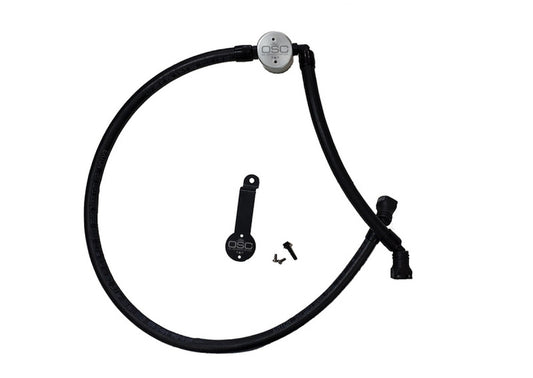 J&amp;L 18-25 Jeep Wrangler JL 3.6L Driver Side Oil Separator 3.0 - Clear Anodized