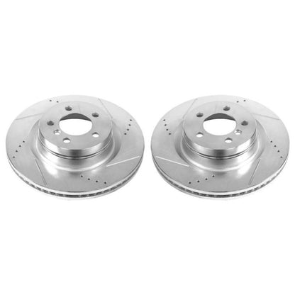 Power Stop 06-09 Land Rover Range Rover Front Evolution Drilled & Slotted Rotors - Pair