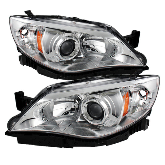 xTune Subaru Impreza Wrx 08-14 Halogen Models Only Headlights Chrome HD-JH-SI08-AM-C