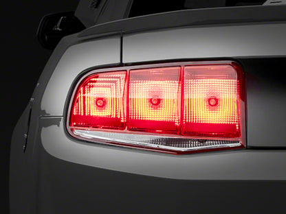 Raxiom 10-12 Ford Mustang Aero Tail Lights- Black Housing (Smoked Lens)