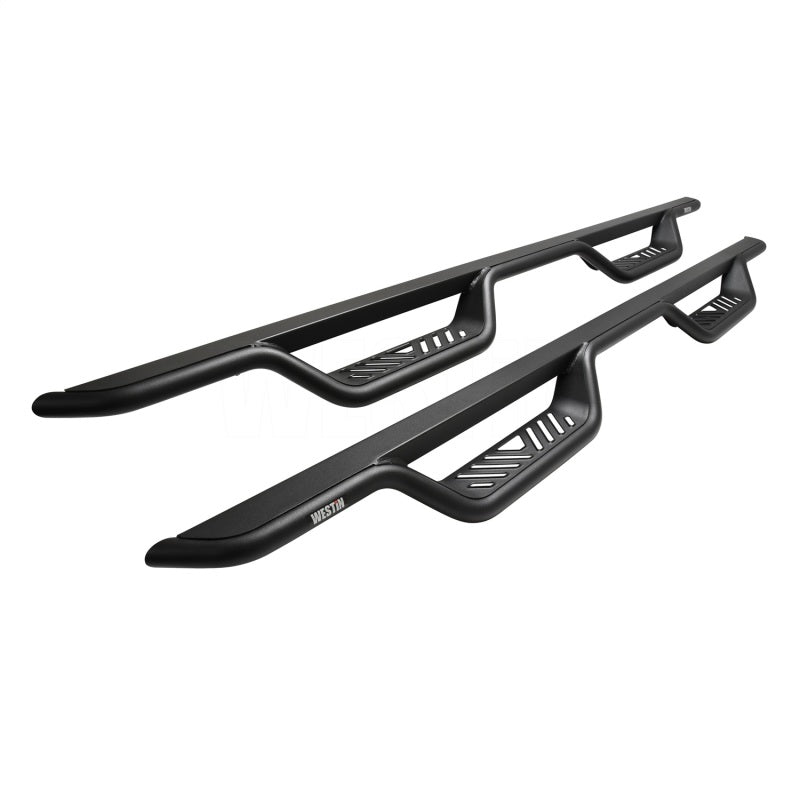 Westin 19-22 Chevrolet Silverado / GMC Sierra Crew Cab Outlaw Nerf Step Bars - Textured Black