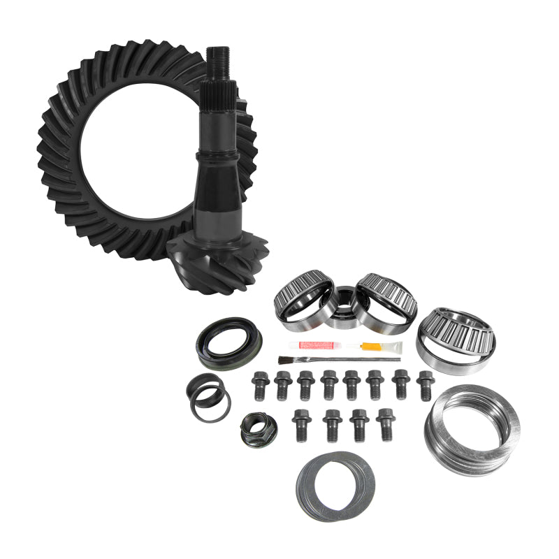 Yukon Gear 9.5in GM 4.56 Rear Ring & Pinion Install Kit Axle Bearings and Seals